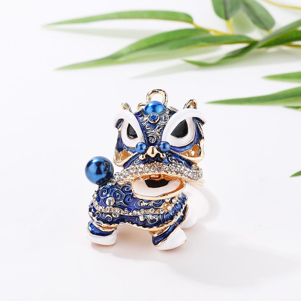 Горный хрусталь Милый Год Зверь Китайский Новый Год Брелок Сумка с Животными оранжевый — фото 8