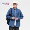 Cozy Up Herr Jeansskjortor Casual 100% Bomull Långärmad Skjorta med Knappar