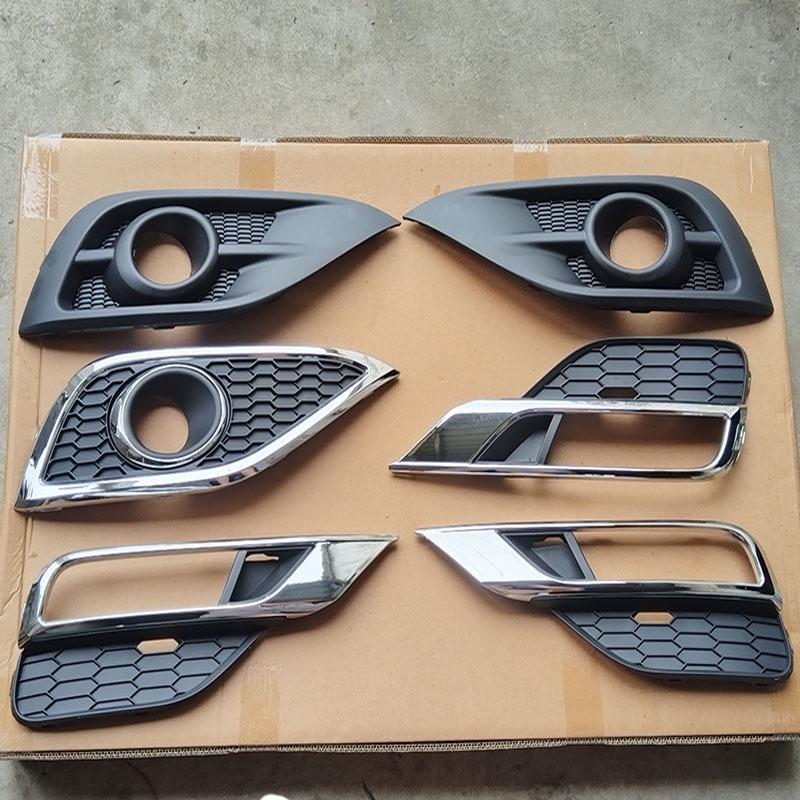 Compatible Fog Light Frame Grille Trim for 12-14 Honda CRV: Siwei Front Bumper Protective Cover