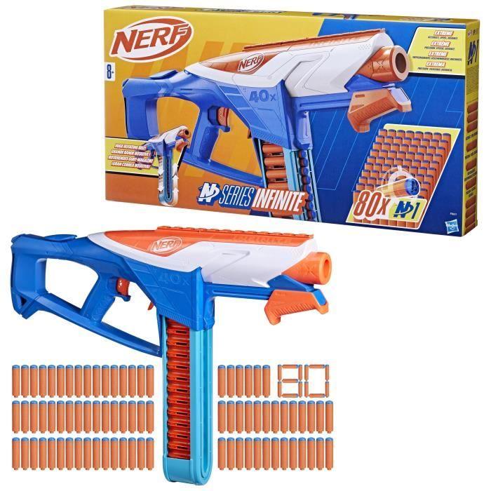 Nerf nseries blaster infinite à fléchette, 80 fléchettes, à partir de 8 ans