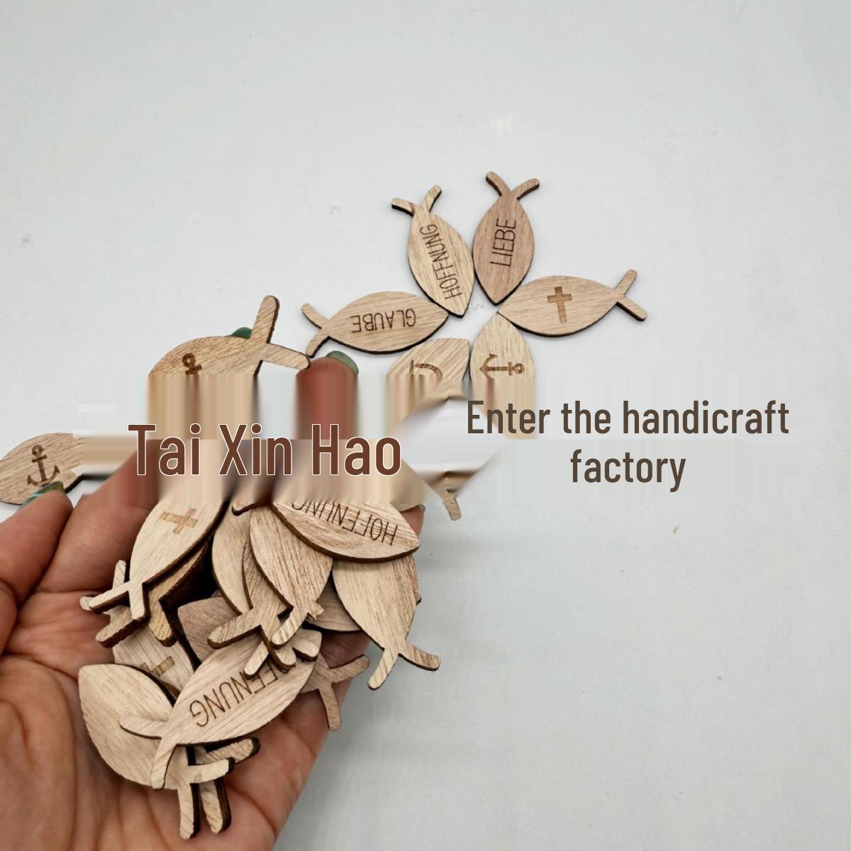 

Double-Sided Carved Wooden Fish Ornaments - Decorative Table Centerpieces for Baptism Random Mix 18 pieces