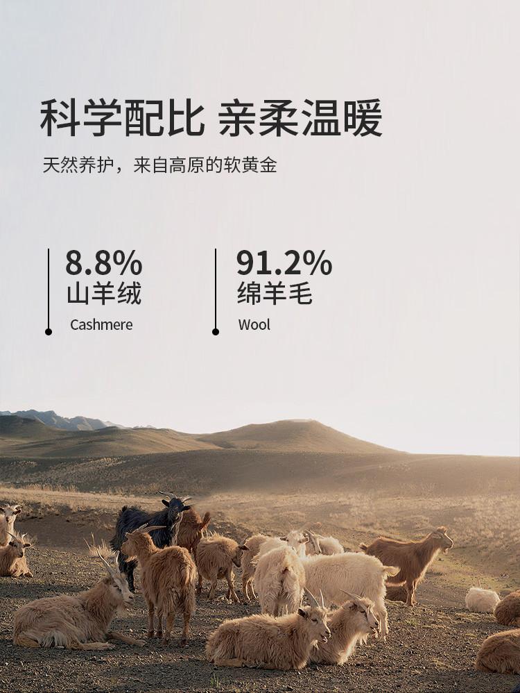 [Cashmere+Sheep Wool] Men's Collar Jacket for Autumn, Business and Leisure