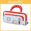 Handheld Color Blocks House Pencil Bag With Polyester Material And Stylish Design