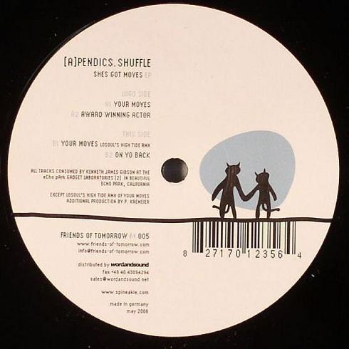 12inch Record [A]PENDICS.SHUFFLE - Shes Got Moves EP FOT005 Friends Of Tomo 2006 Germany Dance & Electronica Used