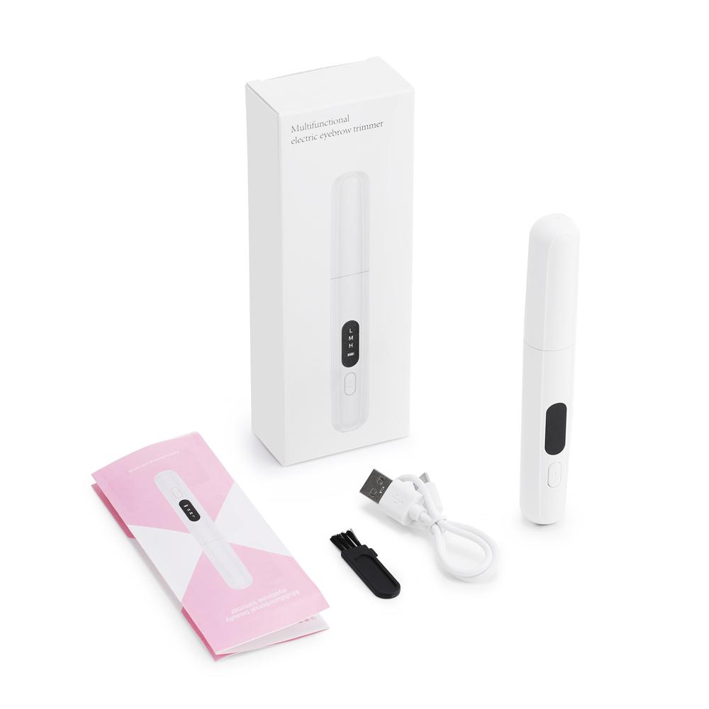 Electric Eyebrow Trimmer Painless Mini Shaver Hair Remover Facial Shaver Hair Remover Facial And Neck Blur Lips Body Arms Leg белый