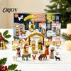 Nativity Advent Calendar 2026, Christmas Countdown Box for Kids, 24 Day Decorations Kids Religious Scene Figurines Boys Girls, Collectible Holiday Toy
