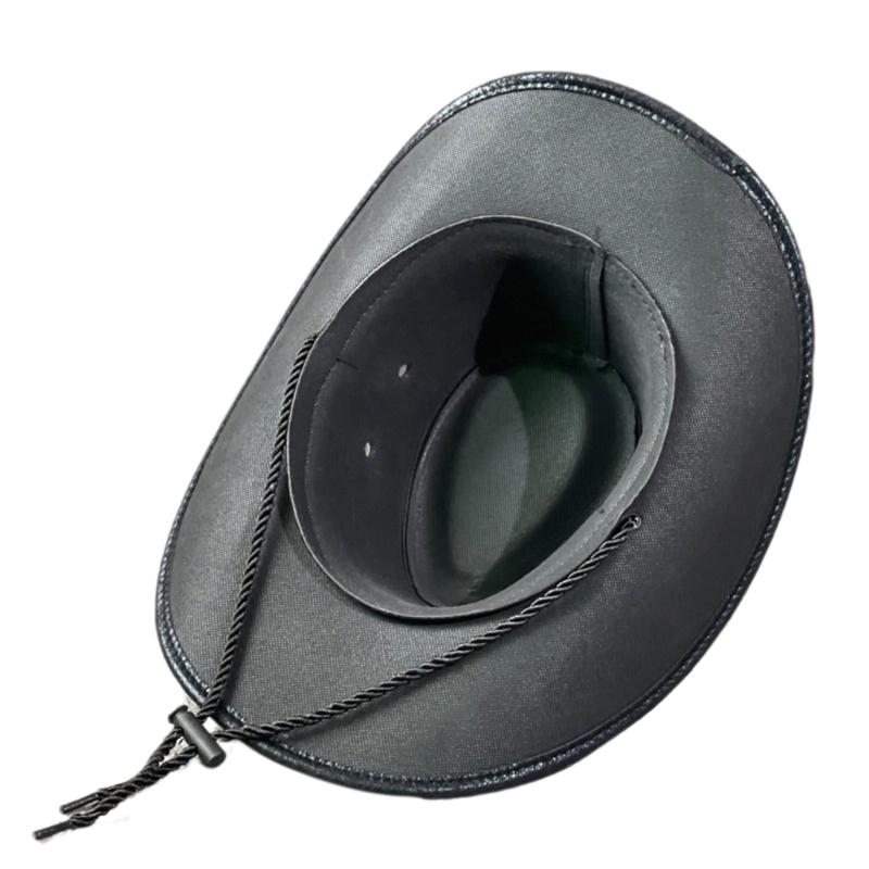 Gentleman Wide Brim Fisherman Hat Handmade for Dress-up Theme Party Headgear
