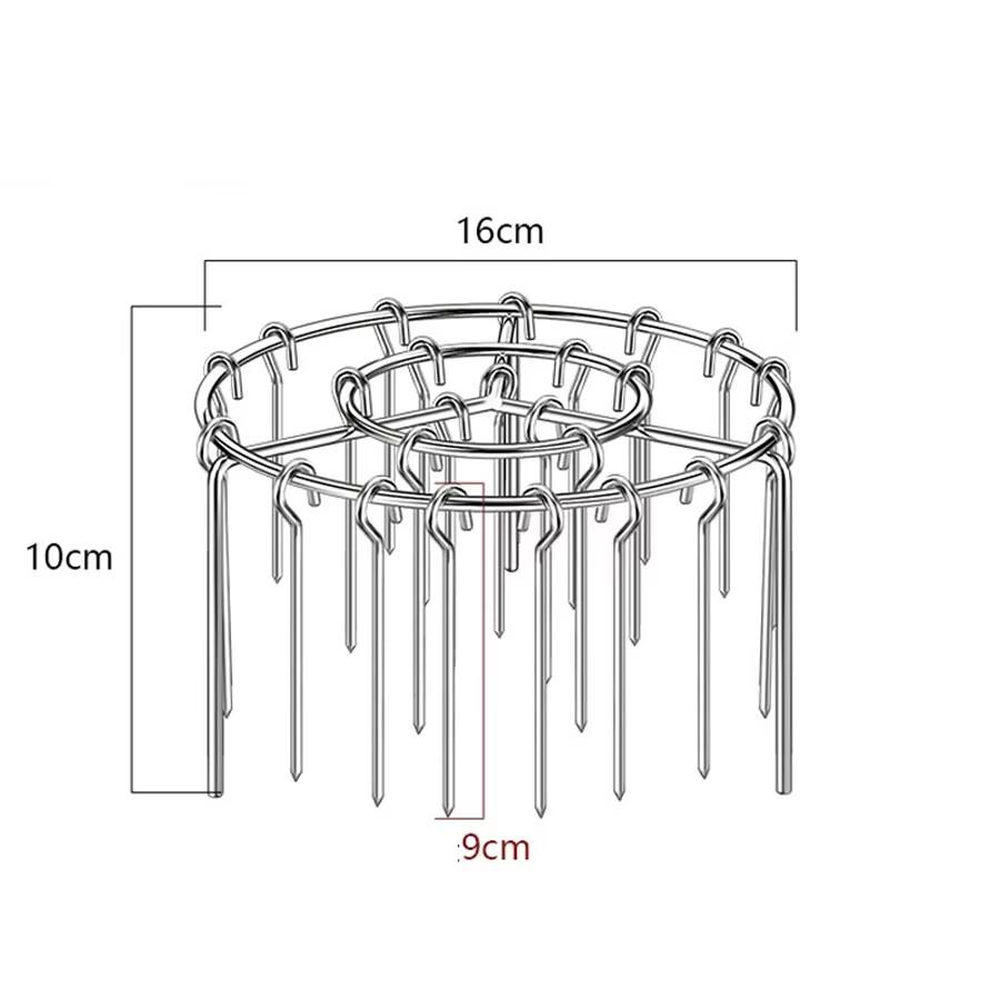 Air Fryer Stainless Steel Vertical Grill Rack Detachable String Grill Vertical Barbecue Skewer Bracket