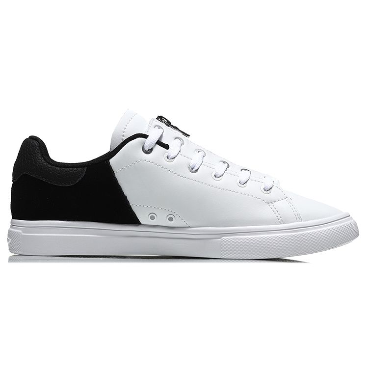 Li Ning Lightweight Casual Skate Shoes Unisex Sneakers White Black AGCN386-1