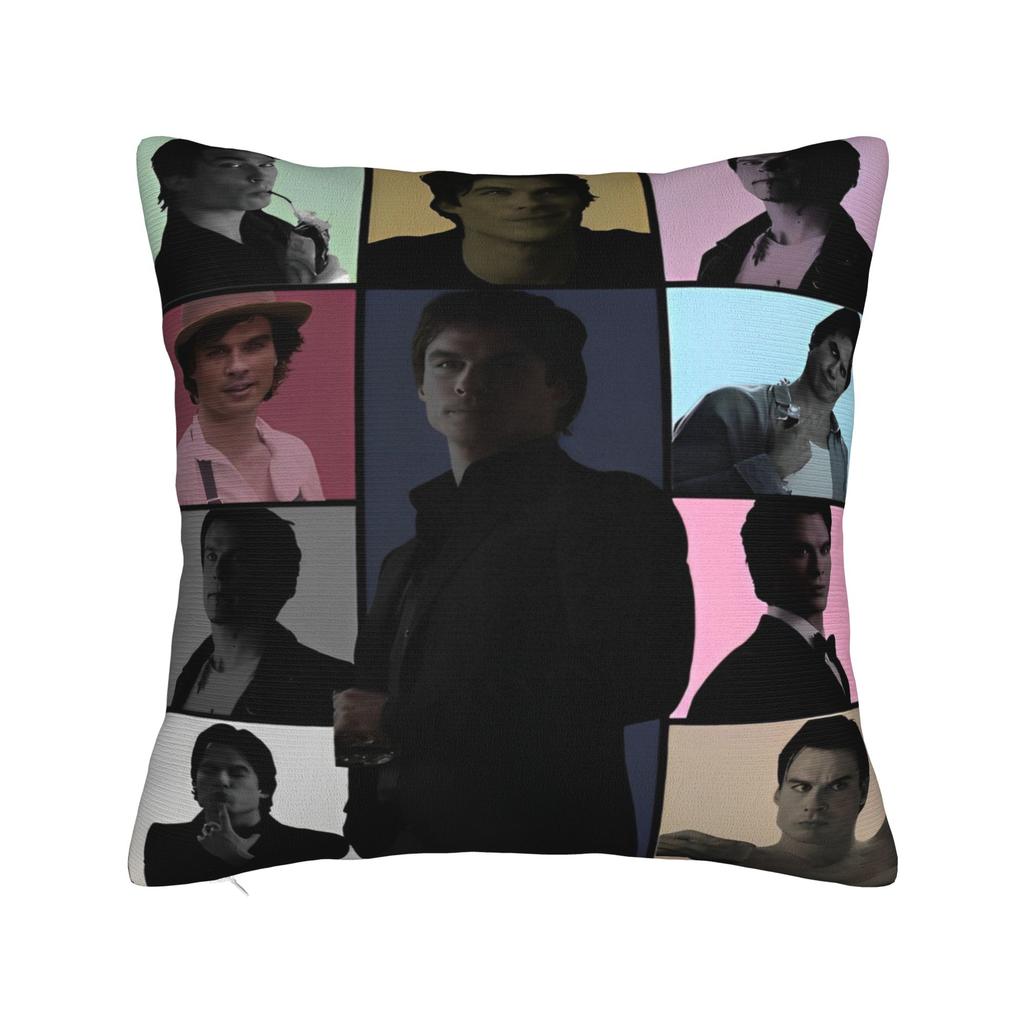 Damon Salvatore Druck Kissenbezug Kissenhülle Kissenbezüge Warme Heimdekoration Mit Reißverschluss Mehrere Größen