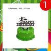 Green Football-themed Birthday Party Tableware Set - Disposable Paper Plates, Cups, Knives, Forks, Spoons and Straws