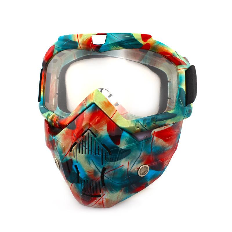 Retro face masks, goggles, off-road motorcycles, racing goggles, outdoor cycling glasses, skiing
