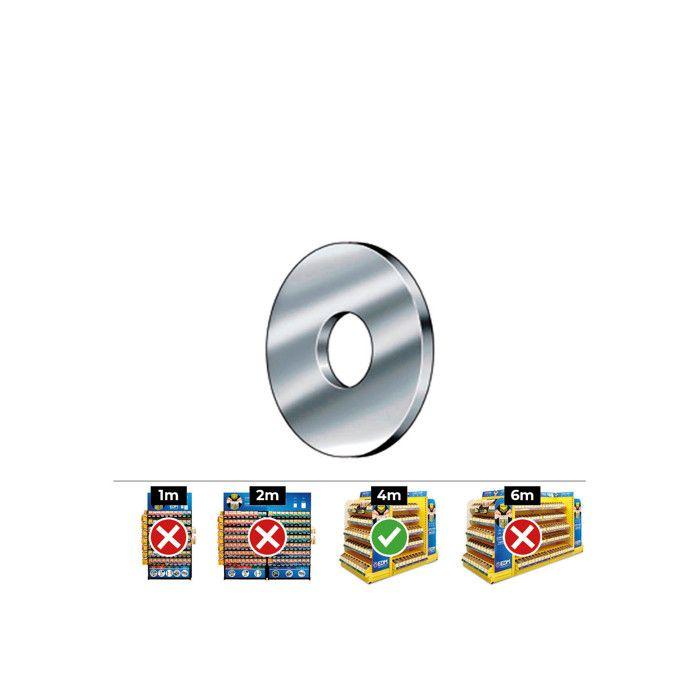 Rondelles Carrosserie - CELO - REF 9021 - 4mm - Acier Zingué - Boîte de 500