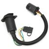 7 Way Trailer Connector 7?Pin 4?Pin Plug and Play Trailer Wiring Harness with Bracket Screw Nut for