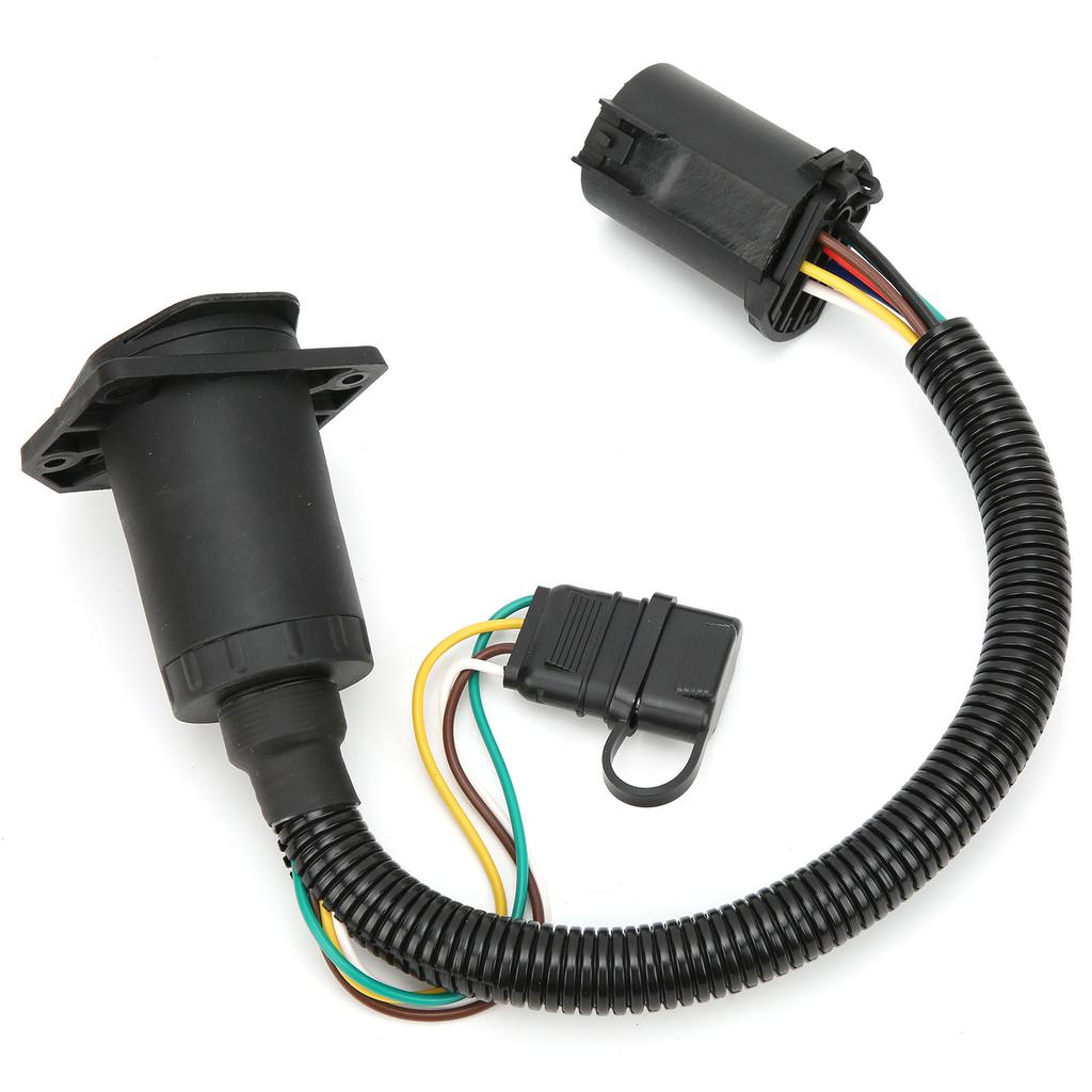 7 Way Trailer Connector 7?Pin 4?Pin Plug and Play Trailer Wiring Harness with Bracket Screw Nut for
