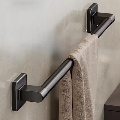 Non Perforated Suction Cup Wall Mounted Towel Rack, Bathroom Storage Rack, Bathroom Horizontal Bar Towel Rack