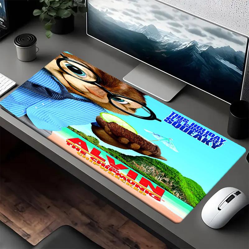 Alvin and the Chipmunks Theme Mouse Pad, Non Slip Rubber Base, Multifunctional Office & Home Decor, Perfect for Workspace Personalization.