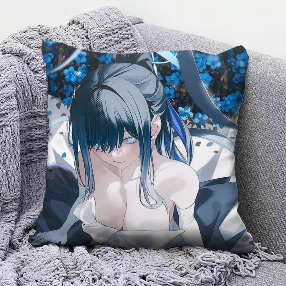 

Joumae Saori Blue Archive Pillow Covers Home Sofa Cushion Covers and Aecorative Custom 30X30cm