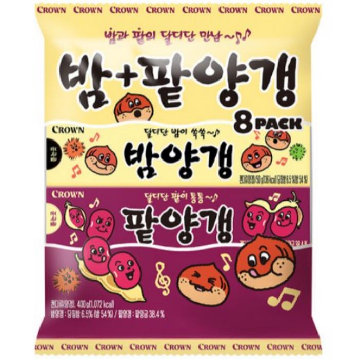 [Crown] Chestnut & Red Bean Yanggaeng 4+4 pack