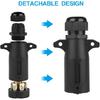 7 Pin Trailer Plug with Waterproof Seal 7 Trailer Wiring Replacement 7 Pinl
