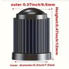 10pcs/20pcs Plastic Valve Caps, Universal Tire Valve Caps Made of Durable PE Material, Black - Perfect for Cars, Suvs, Bicycles, Trucks