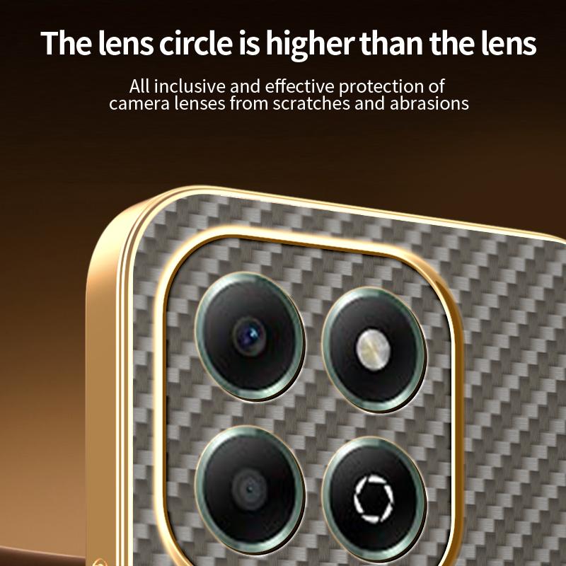 Case For Honor X6c x6B X6A New Electroplating Kevlar Magnetic Matte Cover For Honor X6c Shockproof Bumper Funda