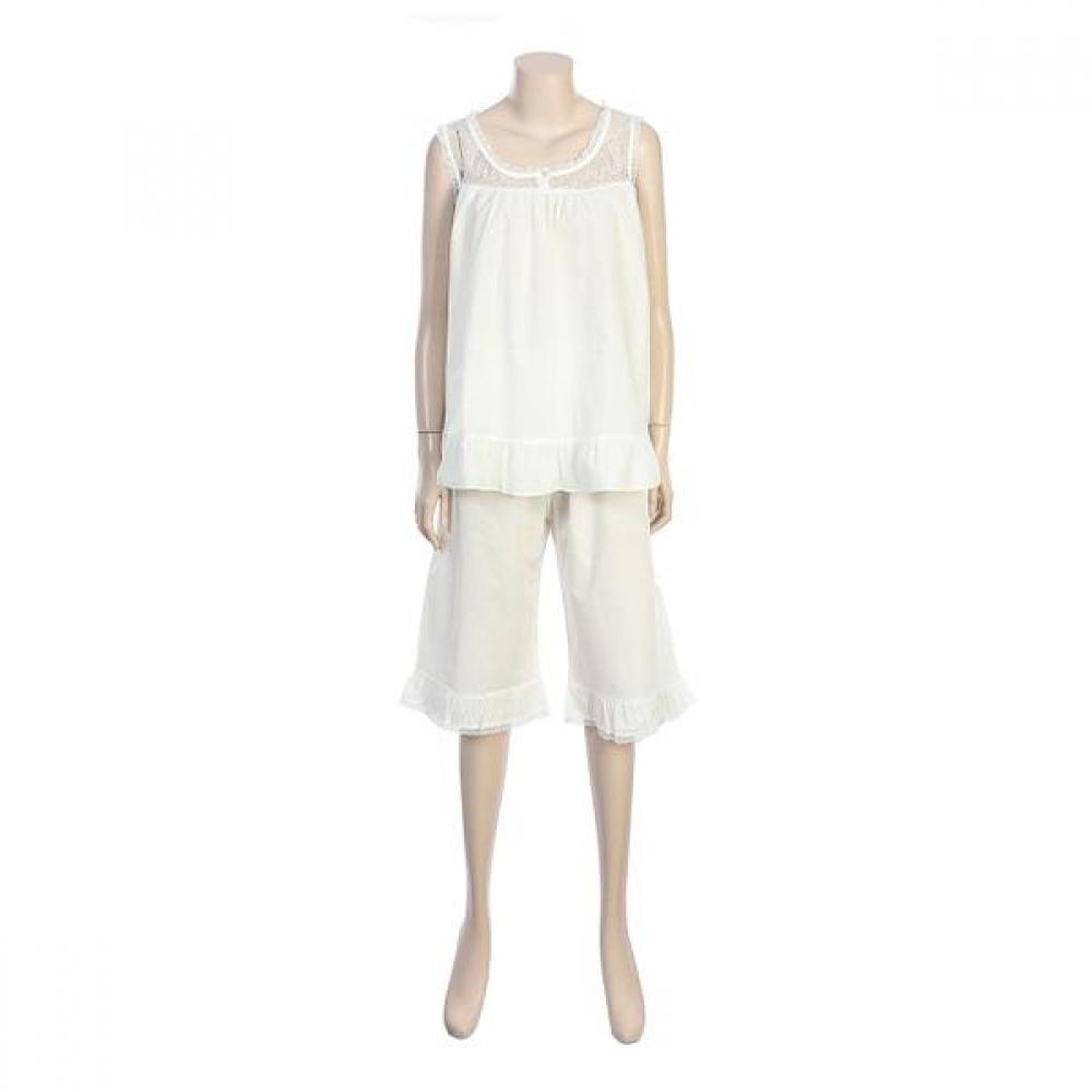 

Barbara Ivory Organic Cotton Sleeveless Homewear Set Awp4599s 95