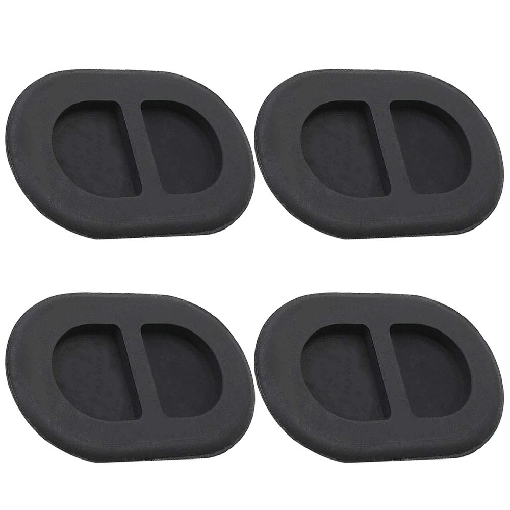 68194821AA 4Pcs Black Oval Shaped Floor Pan Plugs Drain Hole Cover Fit For Jeep Wrangler JK JL 2007-2024