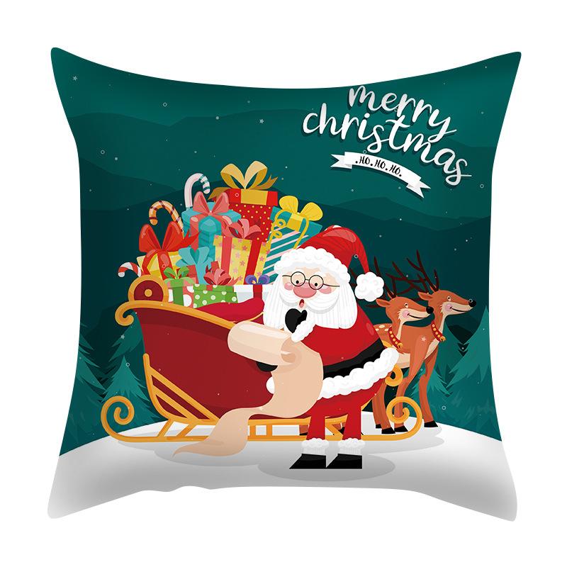 Santa Claus Pillowcase Nordic Exclusive for Amazon Living Room Bedroom Cushion Pillow Can Be Customized