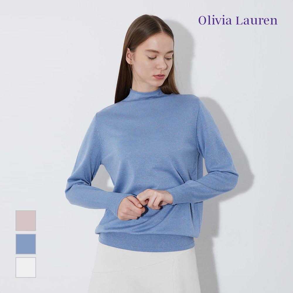 OLIVIALAUREN Half-Neck Knit Top_Vocbl4S1321