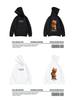 Sweat à capuche avec ours pour homme grande taille - Style américain tendance, Velours Coupe ample, Tailles jusqu'à 8XL