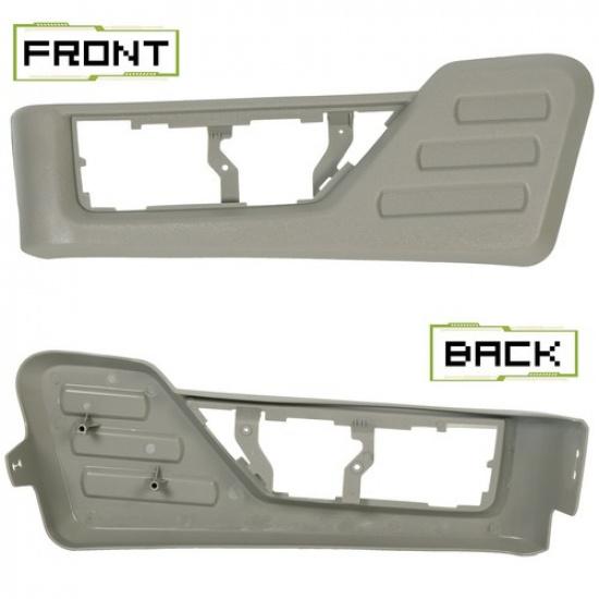 For 2008-2010 Ford F250 F350 Front Driver Seat Panel Trim Black/Gray/Red/Tan Medium Stone(Gray) Driver