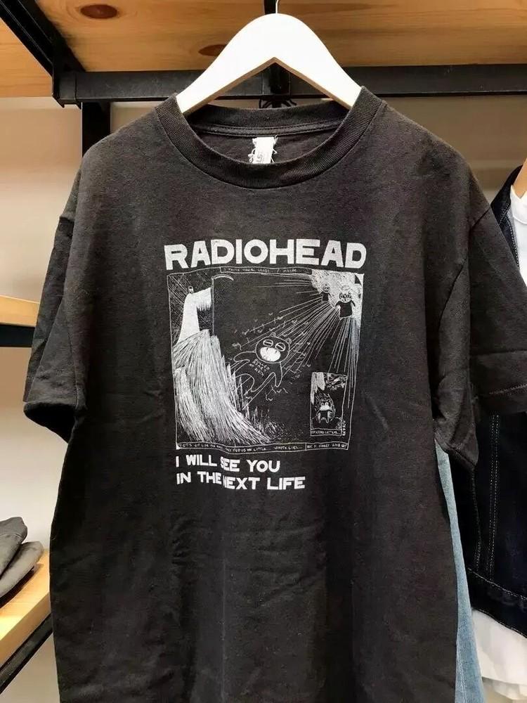 Radiohead группа 90-х Графическая Унисекс Черная Футболка S-5XL Унисекс Футболка S
