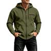 Men's Casual Zip-Up Hoodie with Large Pockets and for Outdoor Sports