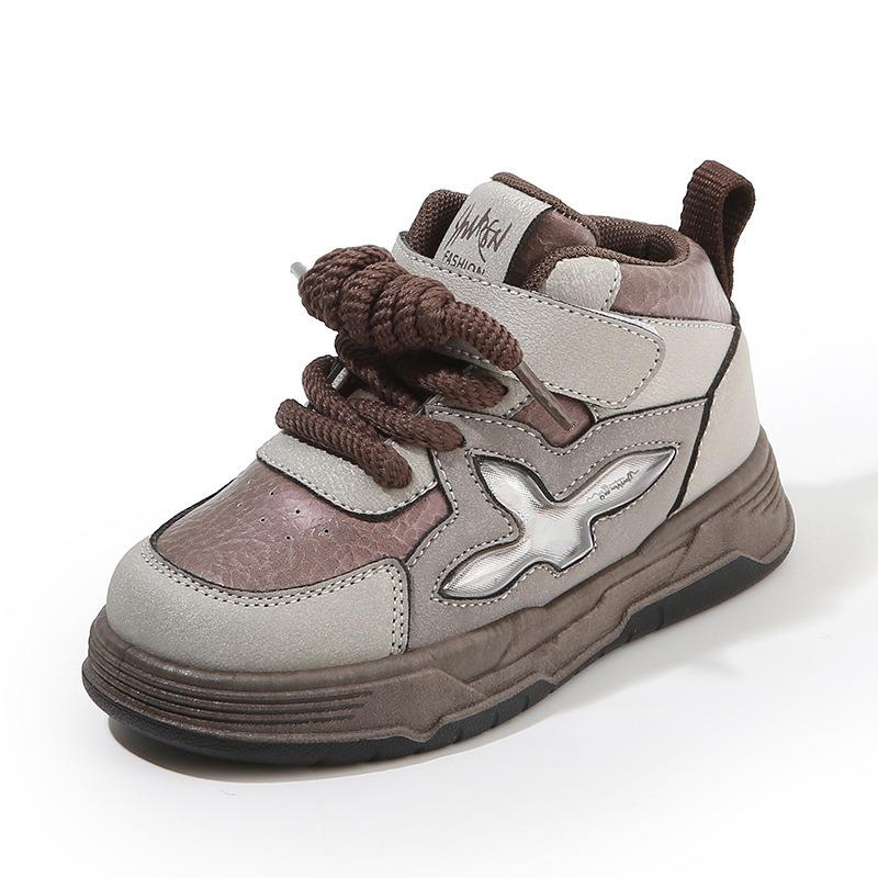 Kindersneaker, Frühling/Herbst Neuankunft, Lässige Jungen-Skateschuhe, High-Top Weiße Mädchen-Sneaker, Baby-Ballerinas mit weicher Sohle