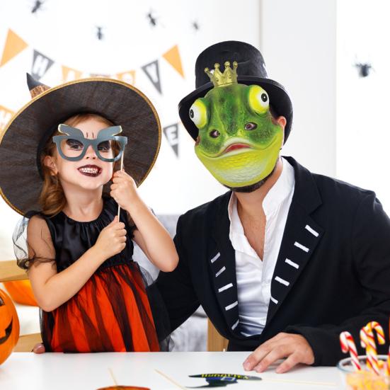 Kurbağa Maskesi Yenilikçi Yetişkin Hayvan Maskesi Aksesuarları Cadılar Bayramu Rol Oyunu Kostüm Aksesuarları Cadılar Bayramu Cosplay Partileri Sahne Performansı İçin