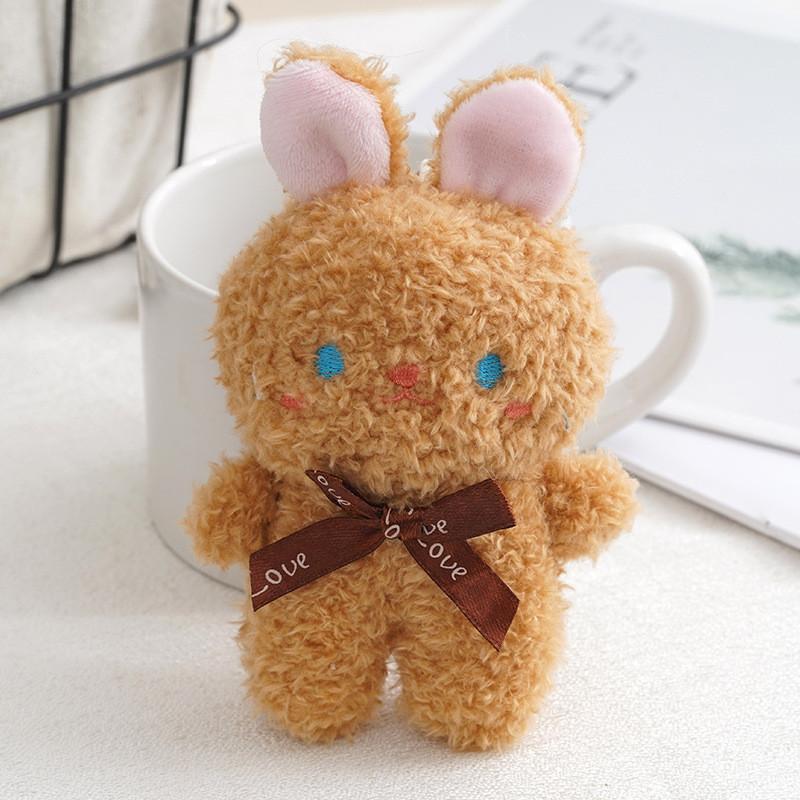 Adorable Plush Bunny Keychain With Cute Bow Decoration Perfect For Backpacks And Gifts