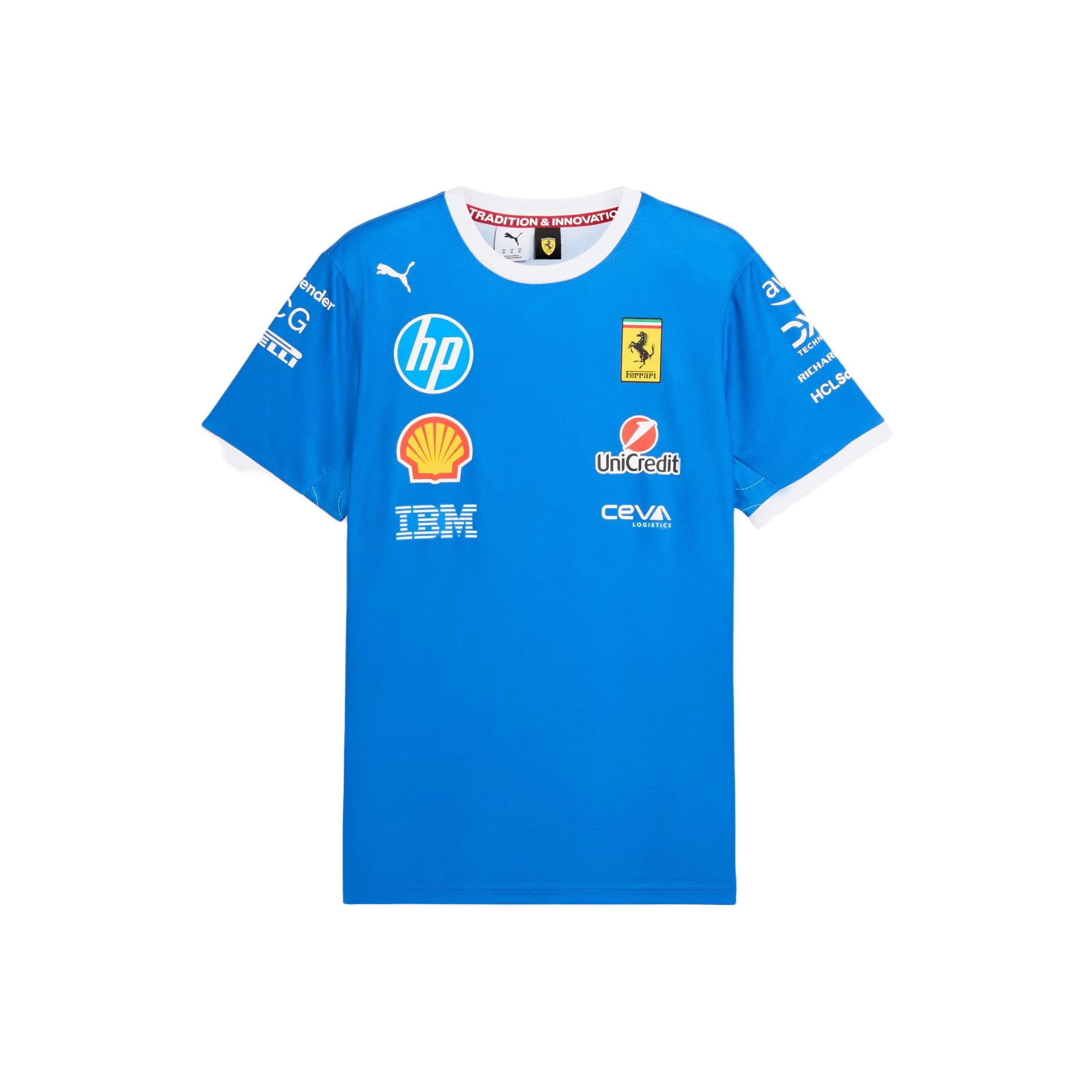 

Puma Scuderia Ferrari Monza Retro Crew Neck T-Shirt Men Tops 713709-01 S