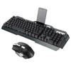 Wireless Keyboard Mouse Set Charged Lighting Black Built In Lithium Battery 3000mAh