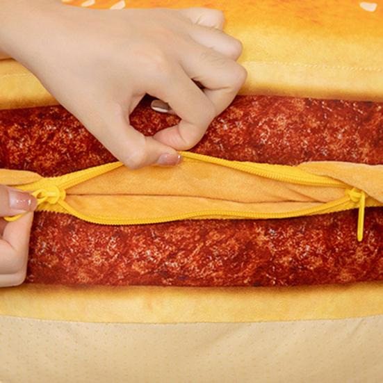 40cm Plyšová hračka Hamburger PP bavlna výplň Útulný dotyk Mäkký Krásny Vankúš na chrbát Spoločník na spanie Simulácia 3D Plyšový Burger
