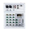 C-Convenient-Professional Digital DJ Mixer Console 4 Channel Audio Mixer With USB Port Supports Bluetooth Connection Playback Wh