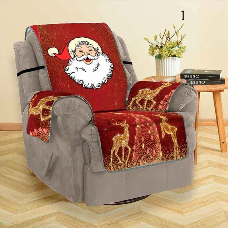 Christmas Decor Festive Living Room 1/2/3/ Seater Sofa Slipcover 3D Digital Pattern Couch Mat Sofa Covers Dropshipping