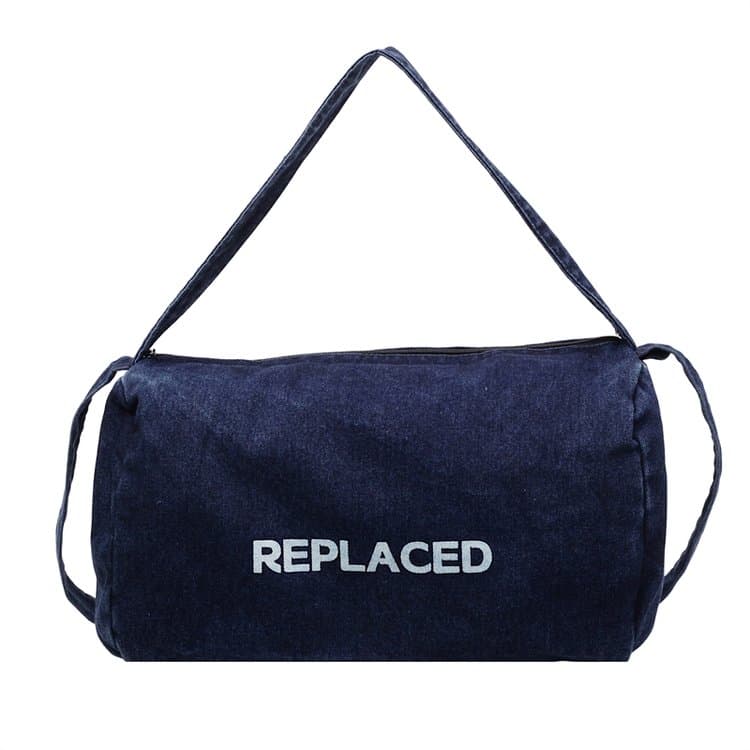 

Vintage Denim Tote Bag Women s Shoulder Messenger Bag темно-синього кольору