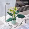 Non-Toxic Potted Flower Bouquet Model Orchid Building Block Flores Convallariae Desktop Decoration Children Gifts Toys For Children 610Pcs