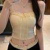 Korean Style Temperament Bowknot Lace Camisole Vest Summer Base Layer Beautiful Back Outer Wear Hot Girl Top