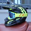 ORZ-F16-DOT Approved Off Road Motocross Helmet with Goggles, High Strength ABS Lightweight Shockproof All Terrain Safety Gear
