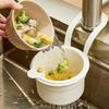 Kitchen Faucet Hanging Strainer, Press Automatic Dumping Draining Basket, Food Fruit Vegetable Drain Shelf Sink Storage Holder