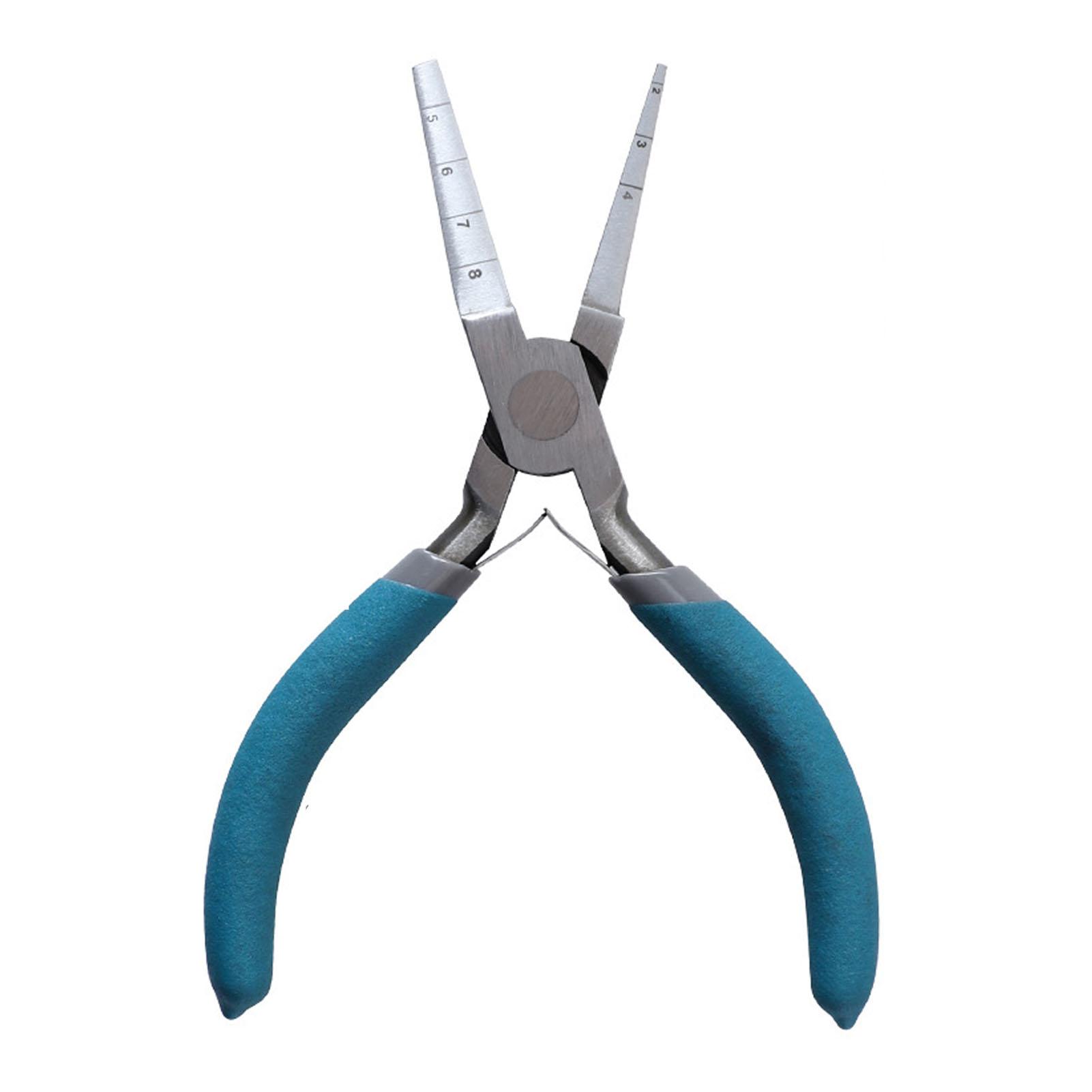 

6-дюймовые плоскогубцы с двойным квадратным носом для навивки, многофункциональные плоскогубцы для формирования петель из проволоки со шкалами для рукоделия