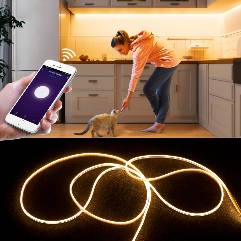 Tuya Smart Life App Control WiFi LED Neon Strip Light 12V Neon Tape Car Kitchen Room Backlight Decor Work With Alexa Google Home