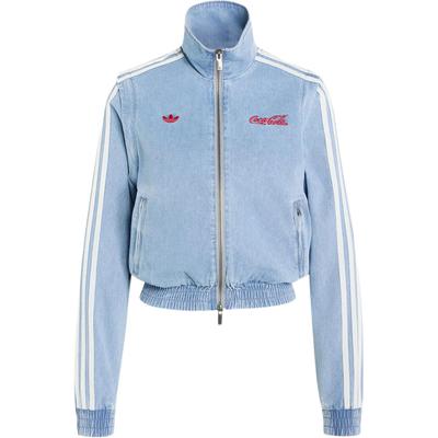 Originals × Coca-Cola Firebird Reg Džínová tepláková bunda Vintage Ležérní Stojáček na zip Džínová bunda Dámské bundy KY7548